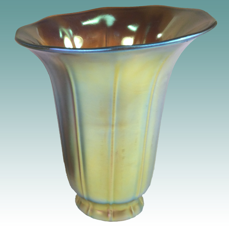 8510 S Gold Iridescent Shade Glass Lampshades