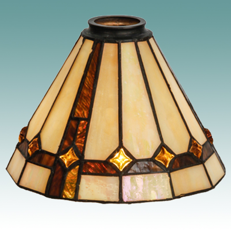 6518 Stained Glass Shade 8 Glass Lampshades