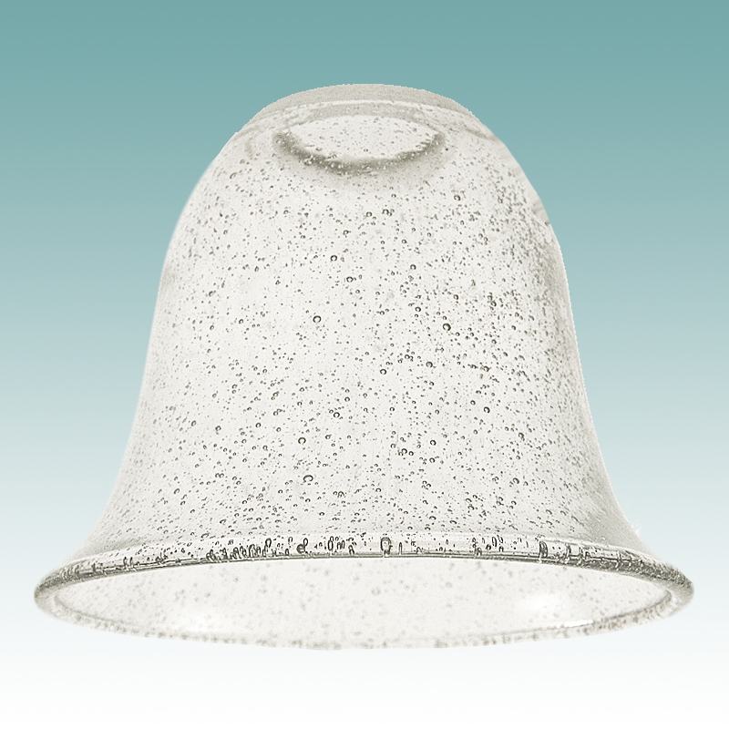 7810 Clear Seeded Glass Bell Shade Glass Lampshades